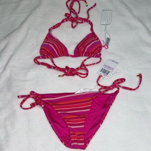 TRINA TURK SWIM Marai Halter Triangle Swim Top & Marai Halter Triangle Swim Top - Picture 2 of 13